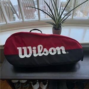 Wilson Red and Black tennis Duffel